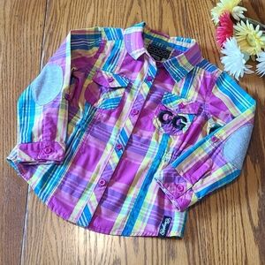COOGI Plaid Top 4T